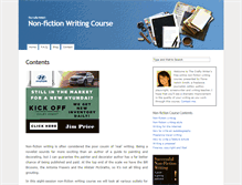 Tablet Screenshot of non-fiction-writing-course.thecraftywriter.com