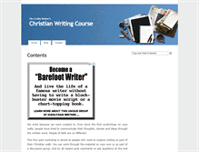Tablet Screenshot of christian-writing-course.thecraftywriter.com